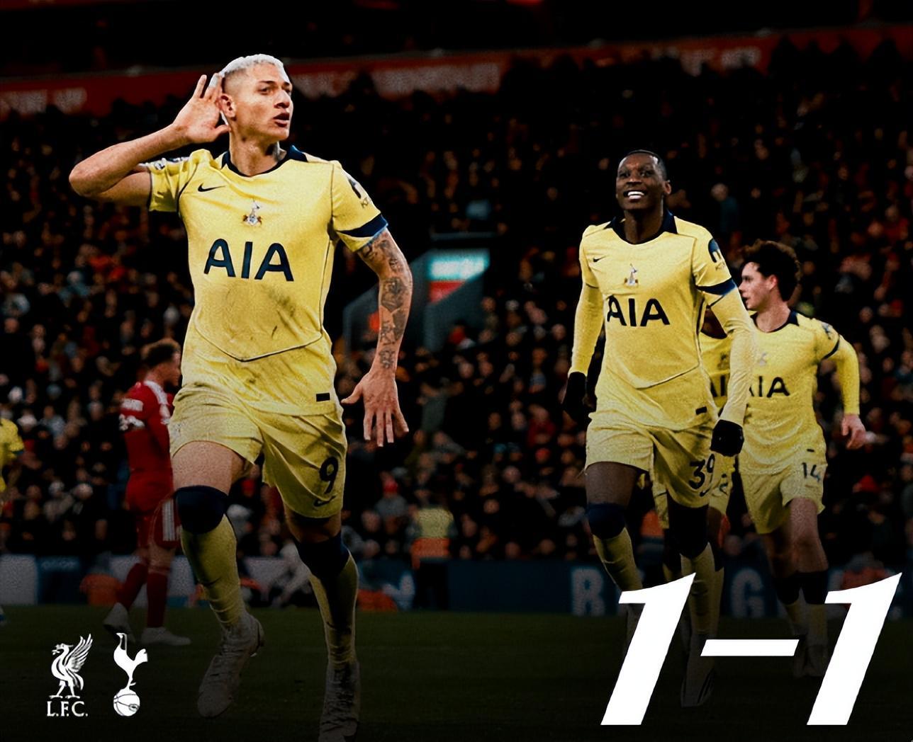 开云体育线上-利物浦1比1热刺送温暖,萨拉赫替补出战,里沙利松艳压对手核心